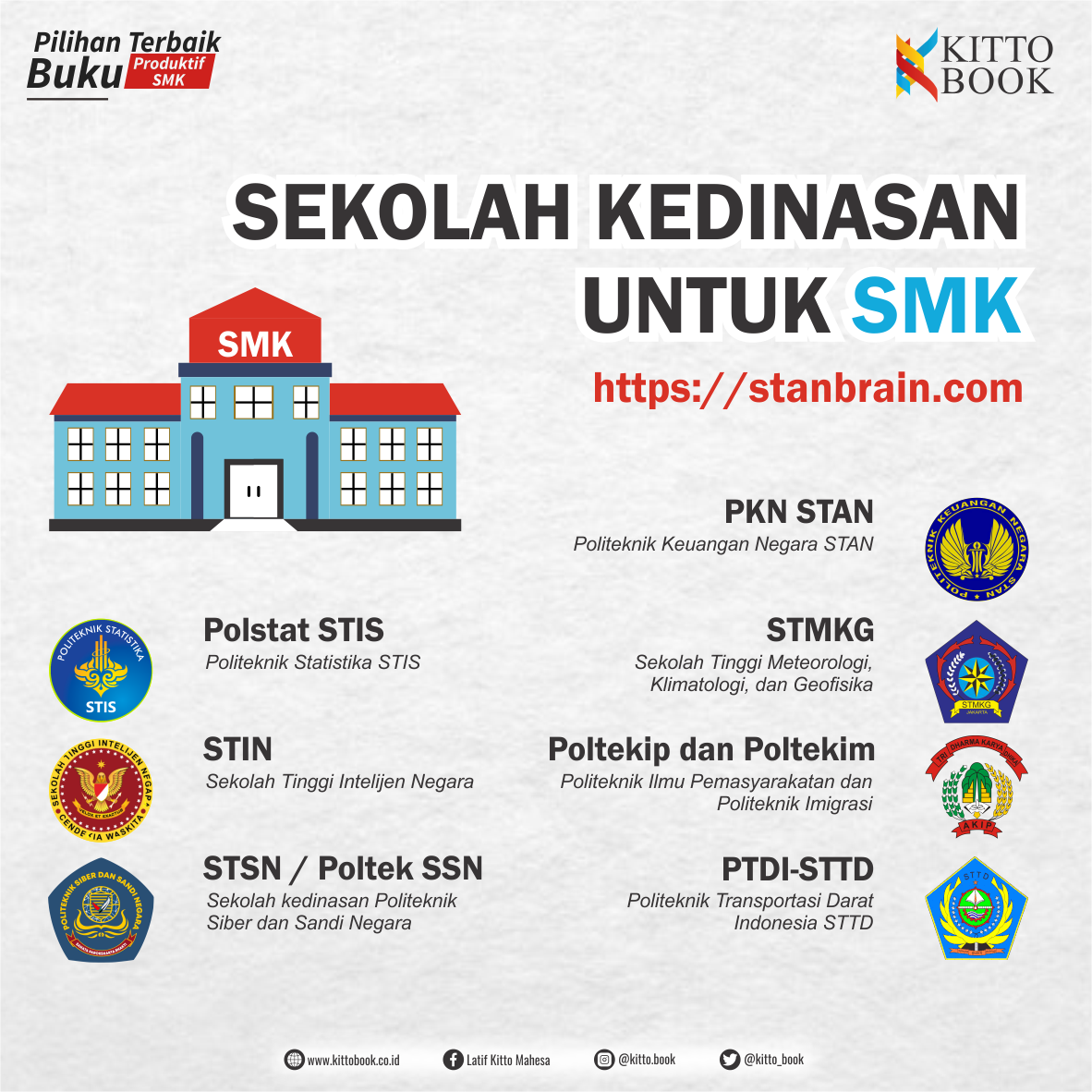 SEKOLAH KEDINASAN UNTUK SMK – Kitto Buku