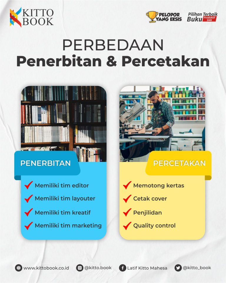 PERBEDAAN PENERBITAN DAN PERCETAKAN – Kitto Buku